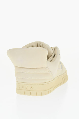 Leather Low-Top Sneakers with Chunky Design