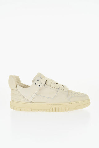 Leather Low-Top Sneakers with Chunky Design