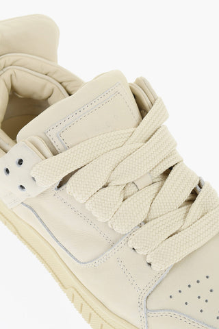 Leather Low-Top Sneakers with Chunky Design