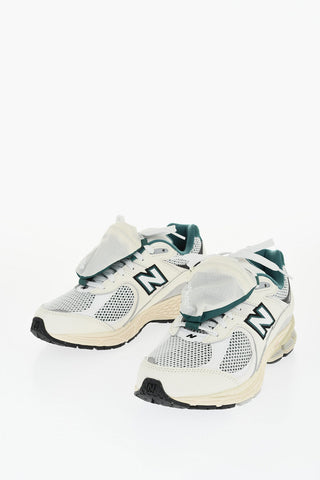 Leather and Mesh 2002R Low Top Sneakers with Removable Pocket