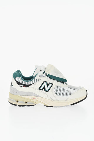 Leather and Mesh 2002R Low Top Sneakers with Removable Pocket