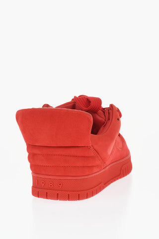 Sneakers Basse in Pelle con Design Chunky