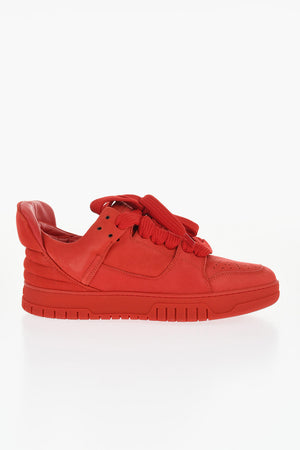 Sneakers Basse in Pelle con Design Chunky
