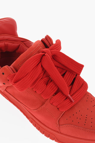 Sneakers Basse in Pelle con Design Chunky
