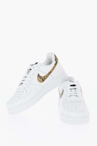 Leather AIR FORCE 1 Low-Top Sneakers with Animal Detail