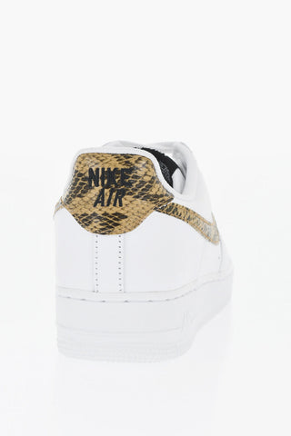 Leather AIR FORCE 1 Low-Top Sneakers with Animal Detail