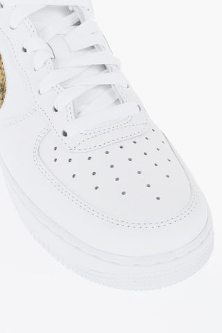 Leather AIR FORCE 1 Low-Top Sneakers with Animal Detail