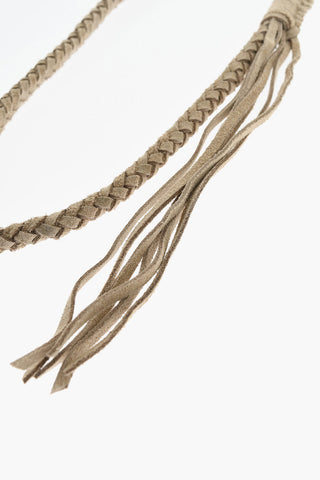 Catena da Portafoglio in Suede Intrecciato