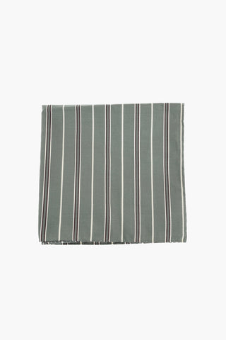 CC COLLECTION Regimental Striped Cotton and Silk Pocket Square