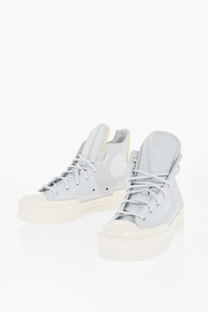 ALL STAR CHUCK TAYLOR 하이탑 스니커즈 70 PLUS 캔버스와 스웨이드 소재 비대칭 디자인