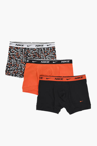 3-Pack Stretch Cotton Boxers with Logo Elastic Waistband