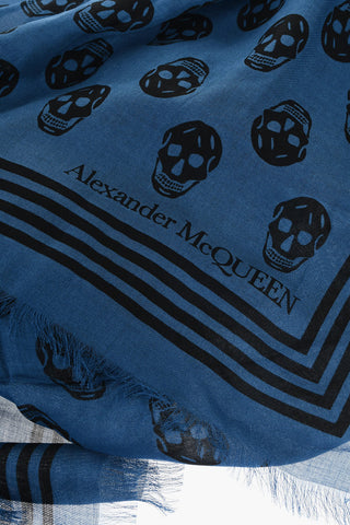 Foulard BIKER Bicolore con Stampa Teschi All-Over