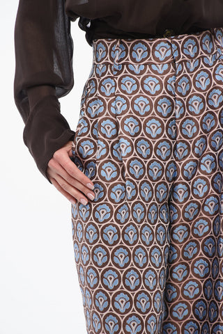 Pantaloni in Jaquard con Pince
