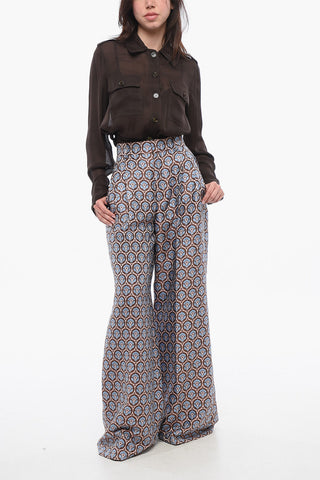 Pantaloni in Jaquard con Pince