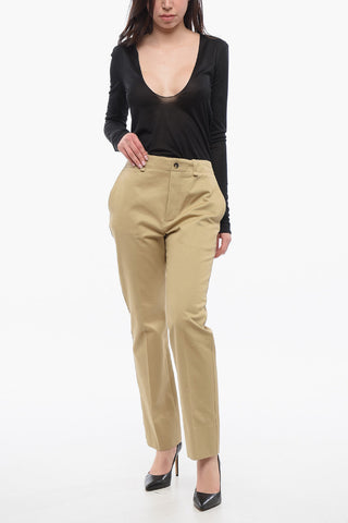 Straight Pants with Pleats