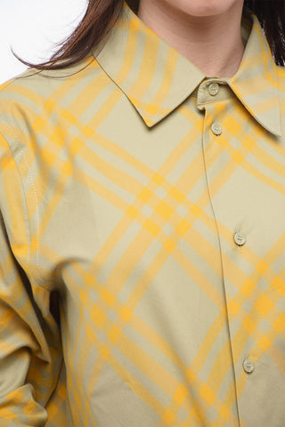 Tartan Patterned Cotton Flannel Shirt