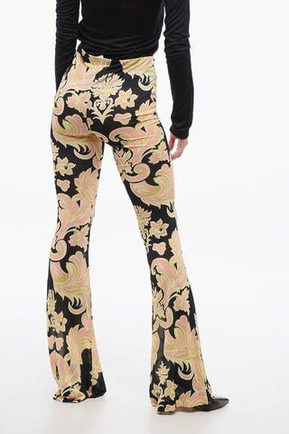 Floral High-waisted Pants