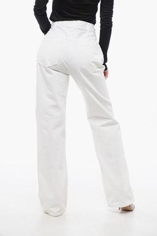 Wide-leg Denims with Chain Detail