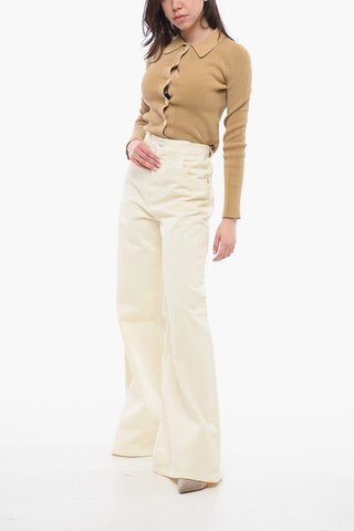 High-Waisted Wide Leg PARKER Flared Jeans 34cm