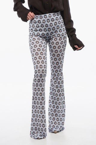 Pantaloni in Jersey a Vita Alta