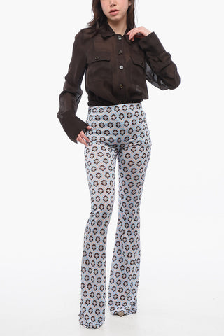 Pantaloni in Jersey a Vita Alta