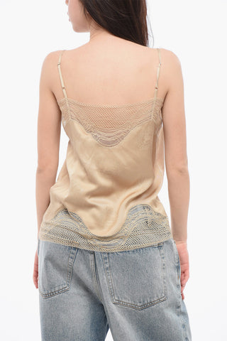 Silk KATIA Top with Openwork Detailing