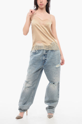 Silk KATIA Top with Openwork Detailing