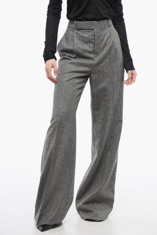 Flared Prince of Wales Pants