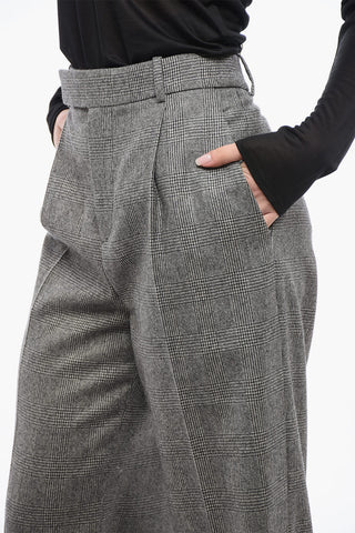 Flared Prince of Wales Pants