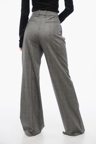 Flared Prince of Wales Pants