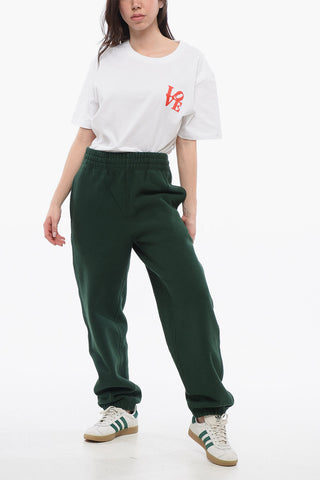 Fleece Cotton Joggers with Cuffs