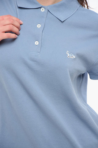 Piquet Cotton 3-Buttons Polo Shirt with Embroidery