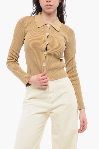 Polo Neck Ribbed MAZZY Cardigan