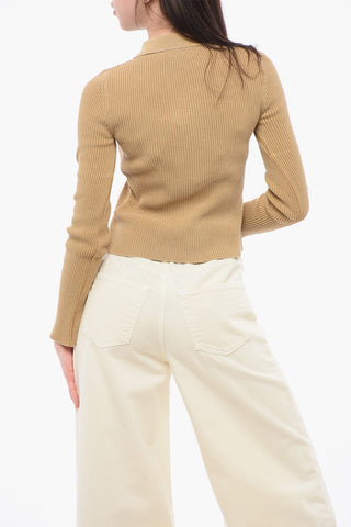 Polo Neck Ribbed MAZZY Cardigan