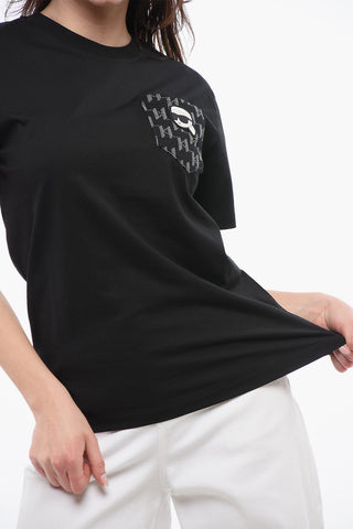Oversized Crew-neck T-shirt With Logoed Breast Pocket