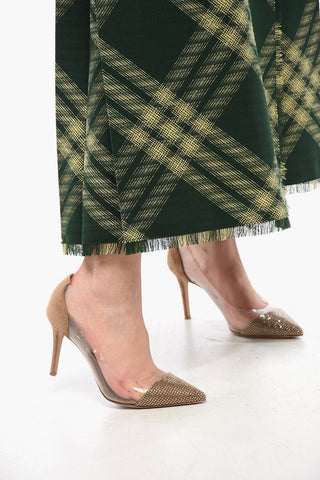 Wool Wrap Skirt with Fringed Hem