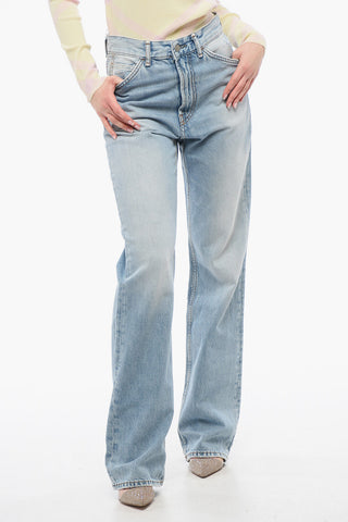 Jeans a Gamba Dritta Effetto Distressed 23cm