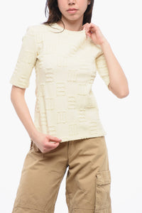 Rundhals-T-Shirt mit Ziersteppungen
