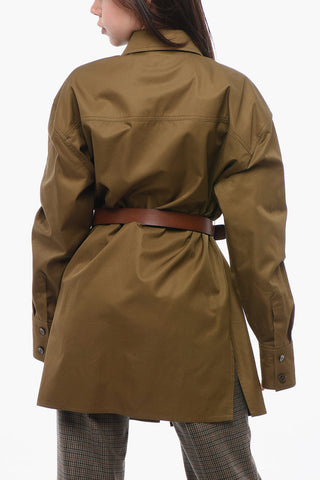 SAHARIENNE Overshirt with Leather Belt