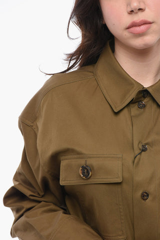 SAHARIENNE Overshirt with Leather Belt
