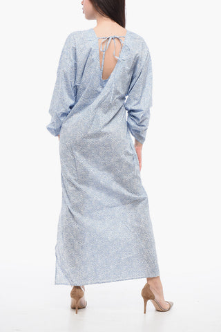 Floral Motif RYAN Dress with Side Slit