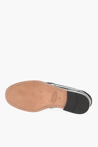 Brushed Leather Loafers With Tassels