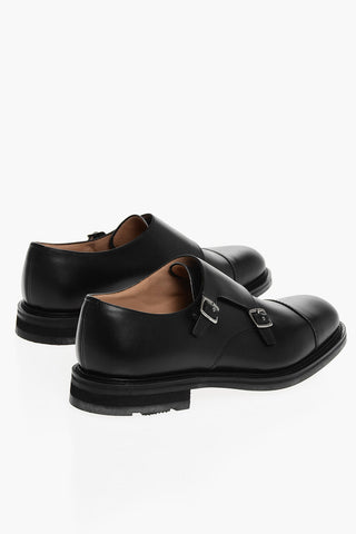 Mocassini Monk Strap WADEBRIDGE In Pelle Spazzolata