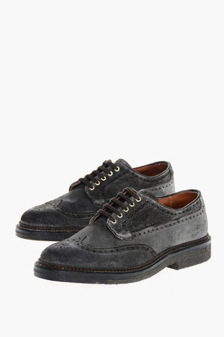 Scarpe Derby In Suede Don Dettagli Brogues