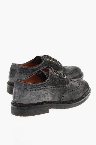 Scarpe Derby In Suede Don Dettagli Brogues
