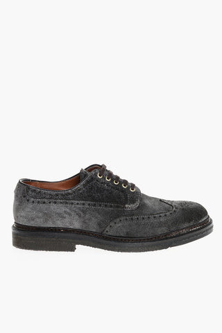Scarpe Derby In Suede Don Dettagli Brogues