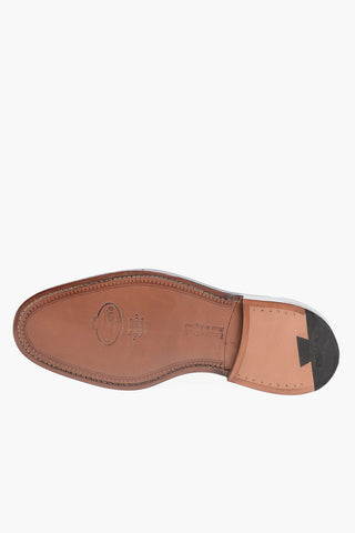 Brushed Leather GRAFTON Derby Shoes With Brogues Detail