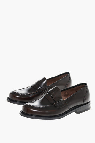 Brushed Leather FARSLEY Penny Loafers