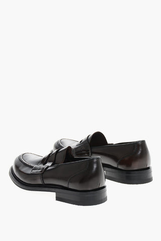 Brushed Leather FARSLEY Penny Loafers