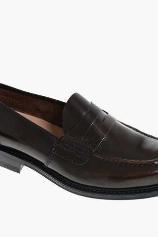Brushed Leather FARSLEY Penny Loafers